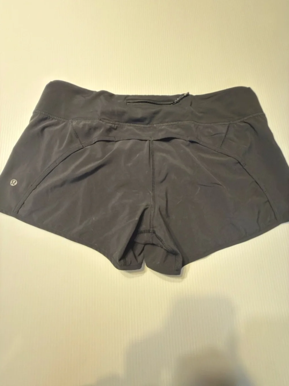 lululemon athletica Black Women's Athletic Shorts with Wide Waistband - Picture 2 of 3